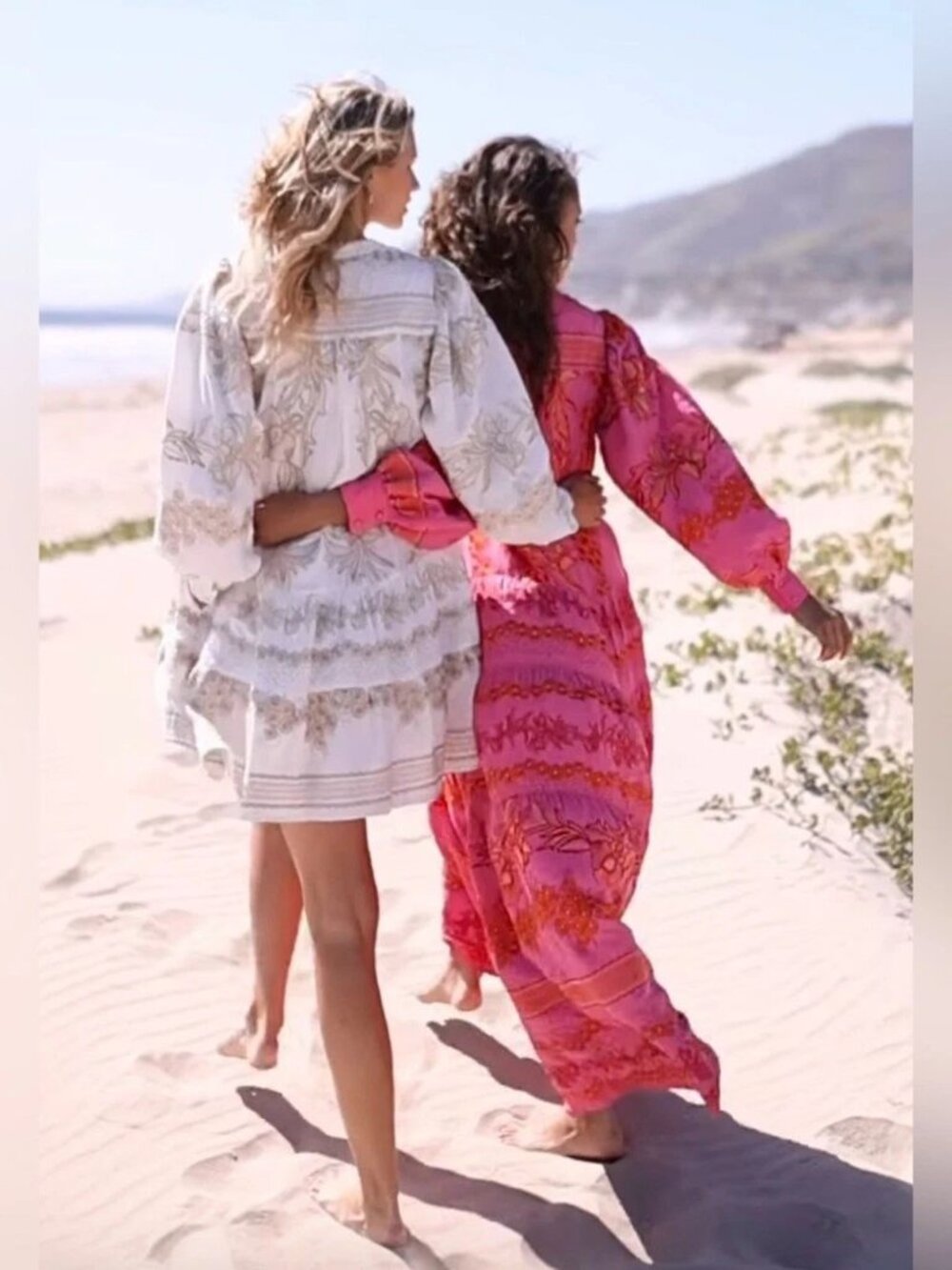 HALE BOB Rosa Janina Embroidered Maxi Long DRESS Size S Pink Floral Boho NEW - Picture 4 of 14